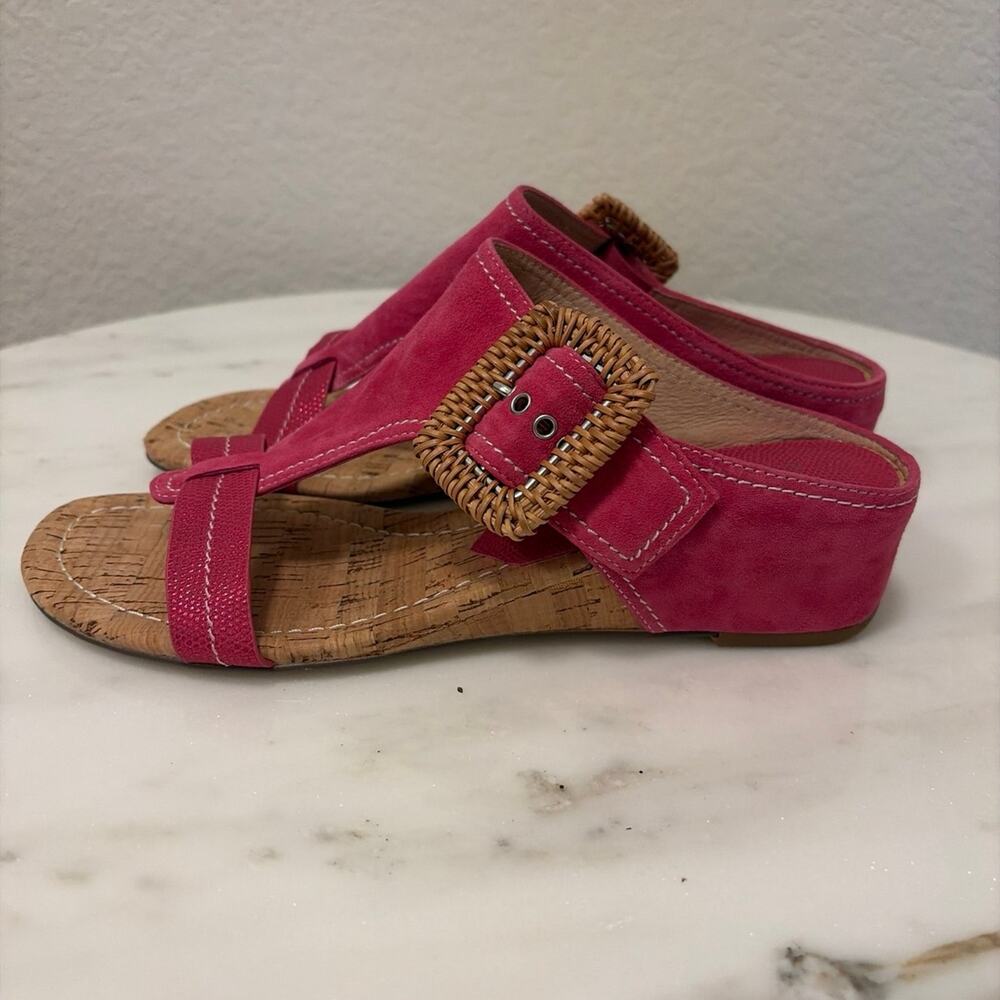 Donald Pliner Ofelia Hot Pink Wedge Sandal